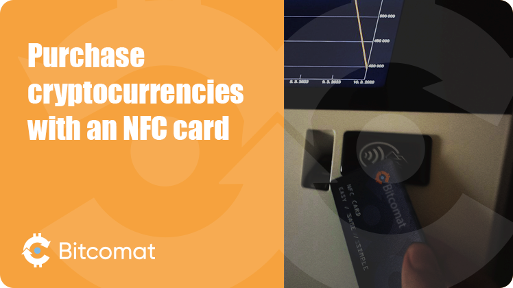 Purchase cryptocurrencies with an NFC card